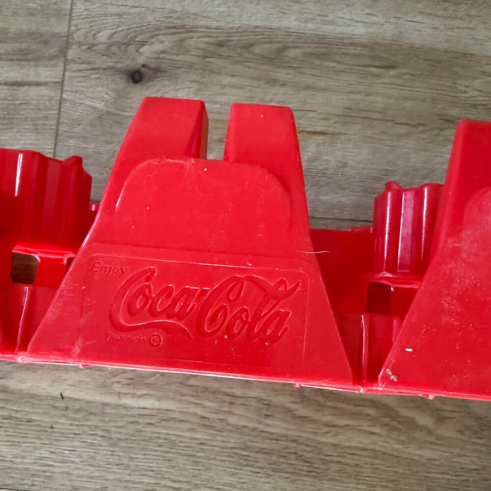 Vintage Coca Cola crate plastic Red logo 2 Liter Holds 8 Bottles